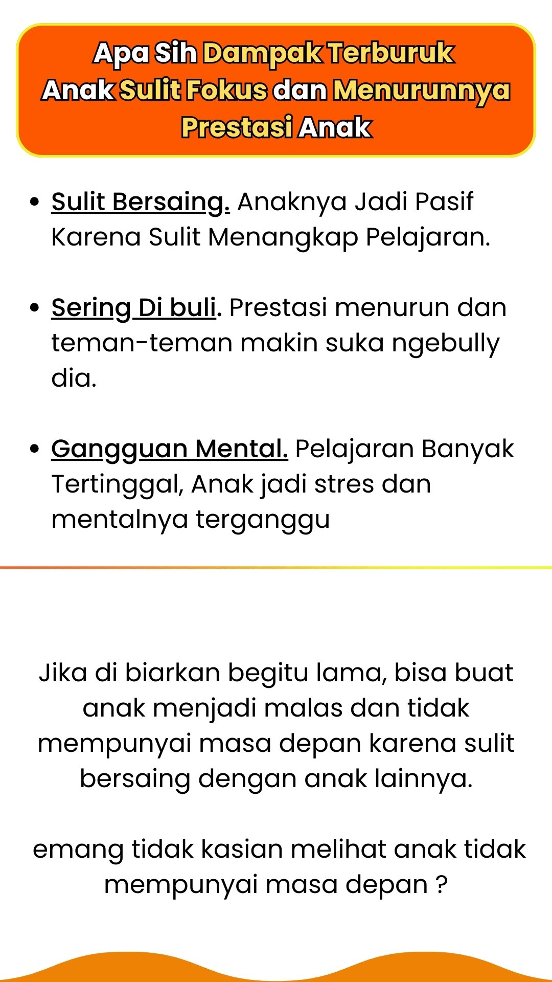 Dampak Anak Sulit Fokus - OSB